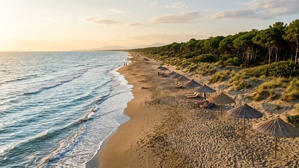 The best beaches near Fier by taxi